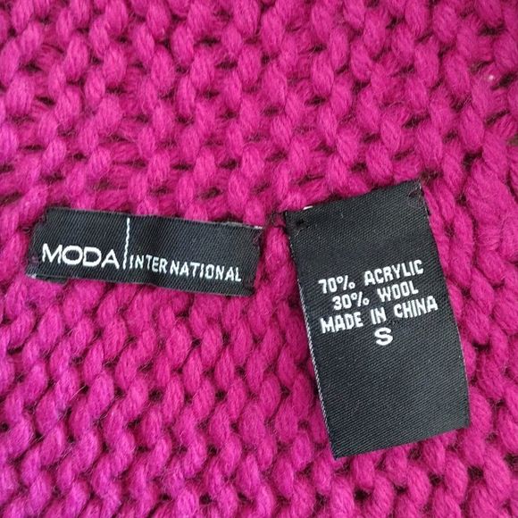 Moda International Purple Button Down Knitted Cardigan - Picture 7 of 12